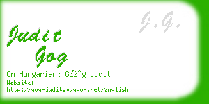 judit gog business card